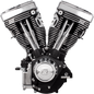 S&S CYCLE V111 Long-Block Engine - Wrinkle Black - '84-'99 Custom Chasis w/Alternator Style Primary 310-0766