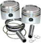 S&S CYCLE Piston Kit - For Super Stock Heads - 3.500" +0.010" - Domed - 80" Big Twin 92-2027