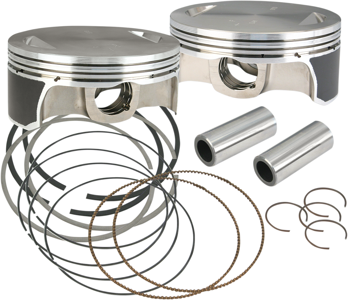 S&S CYCLE Piston Kit - For Hot Set Up Kits® - 4.125" +0.010" - 111"/117"/124" Engine 106-3872A