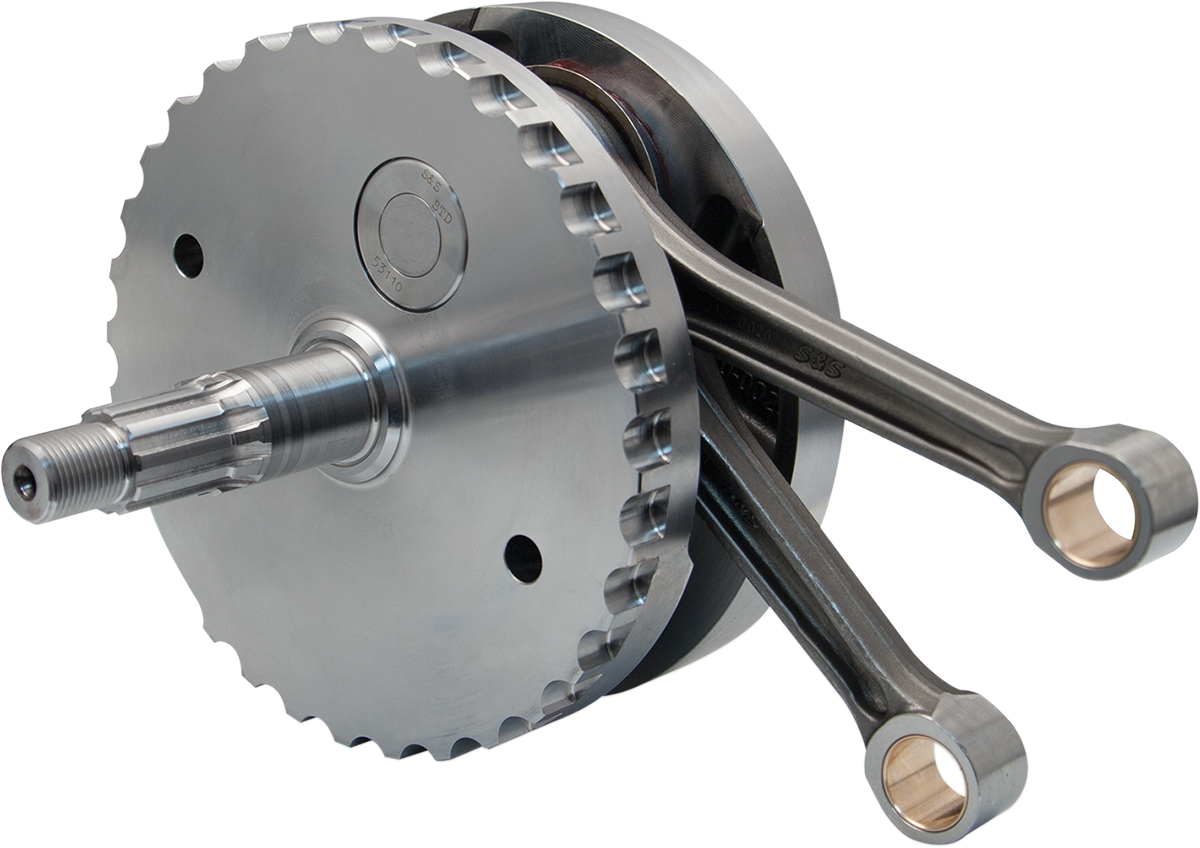 S&S CYCLE Flywheel Assembly - 4.00" - w/o Sprocket Bearing Race - 88"/95"/100" Twin Cam "A" '99-'02 320-0403