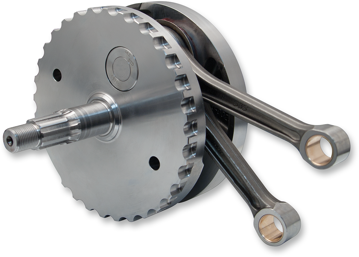 S&S CYCLE Flywheel Assembly - 4-3/8" - with Sprocket Bearing Race - Twin Cam "B" '99-'06 (except '06 Dyna) 320-0354