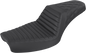 SADDLEMEN Step-Up Seat - Front Tuck-n-Roll/Rear Lattice Stitch - Black 896-04-176