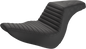 SADDLEMEN Step-Up Seat - Front Tuck-n-Roll/Rear Lattice Stitch - Black 818-29-176