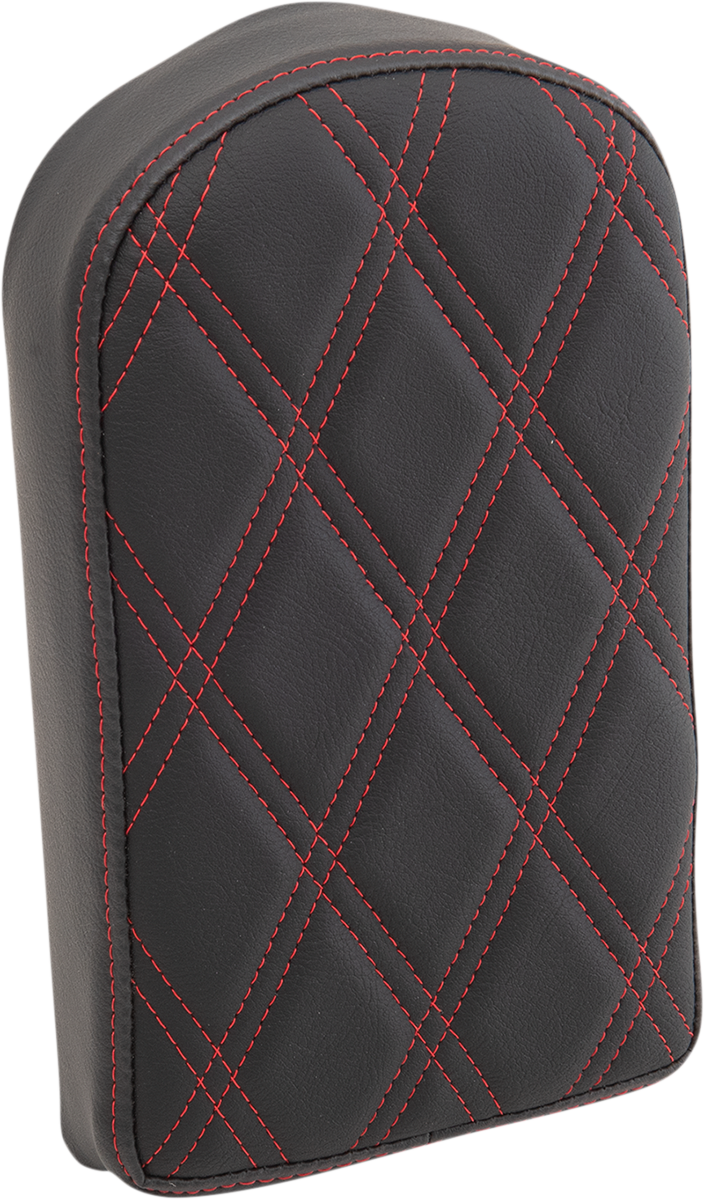 DRAG SPECIALTIES SEATS Sissy Bar Pad - Double Diamond - Red - Tall - 2" Thick 0822-0442