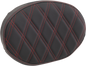 DRAG SPECIALTIES SEATS Sissy Bar Pad - Double Diamond - Red - Oval - 2" Thick 0822-0448
