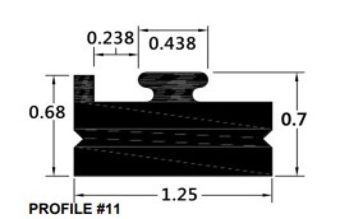 SPI SLIDE PROFILE 11 BLACK 70"