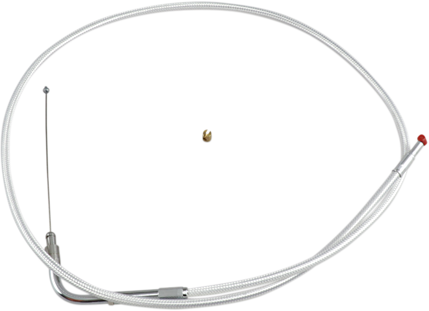 BARNETT Platinum Series Throttle Cable - +6" - Dyna/Softail/FXR 106303001506