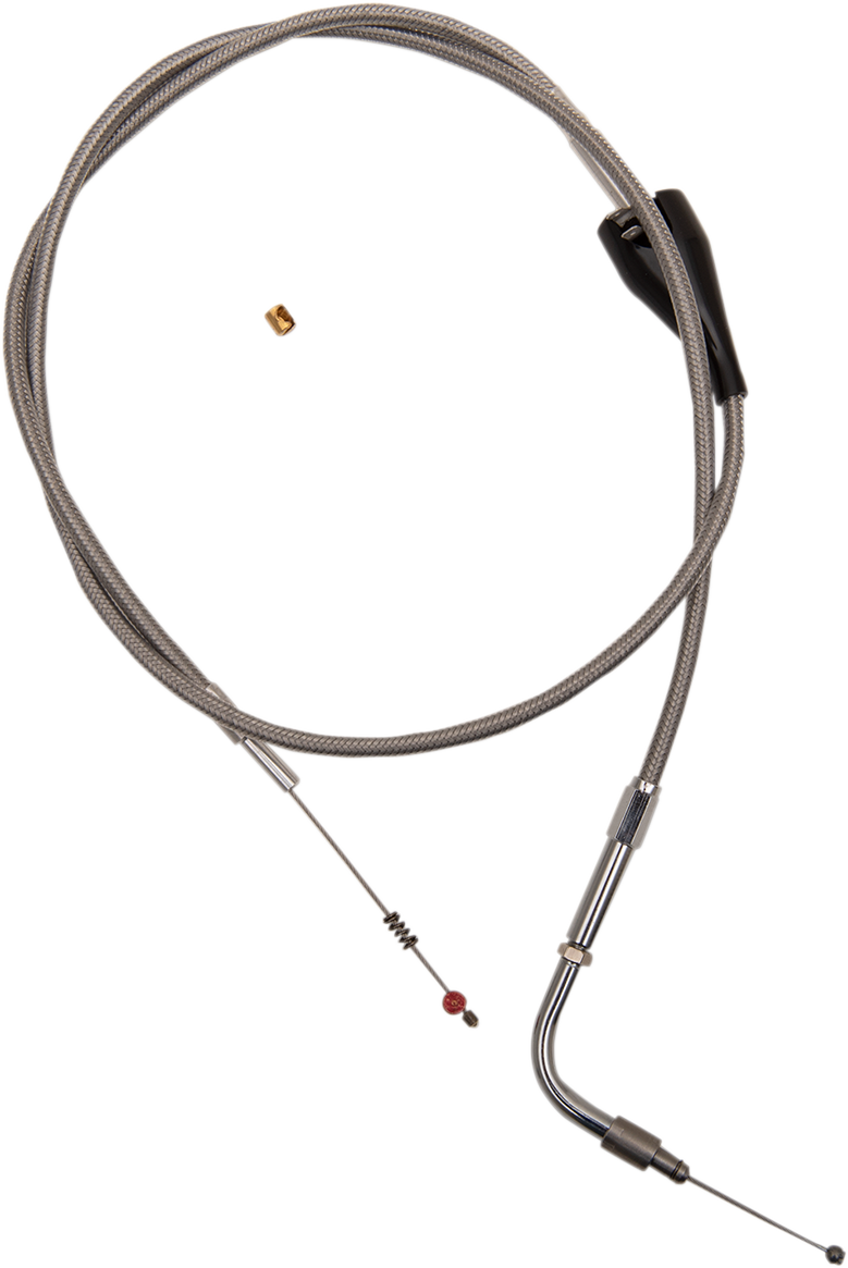 BARNETT Stainless Steel Idle Cable - Cruise - +3" - '02-'07 FLH 102304100103