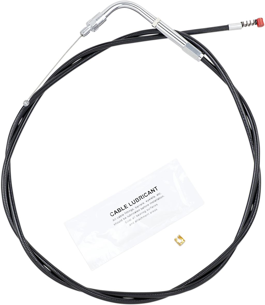 BARNETT Black Vinyl Idle Cable - +6" Size - 50" Length 101304000706