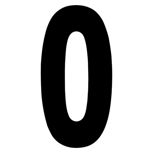 FX 2015 NUMBERS STANDARD 6" BLACK 0
