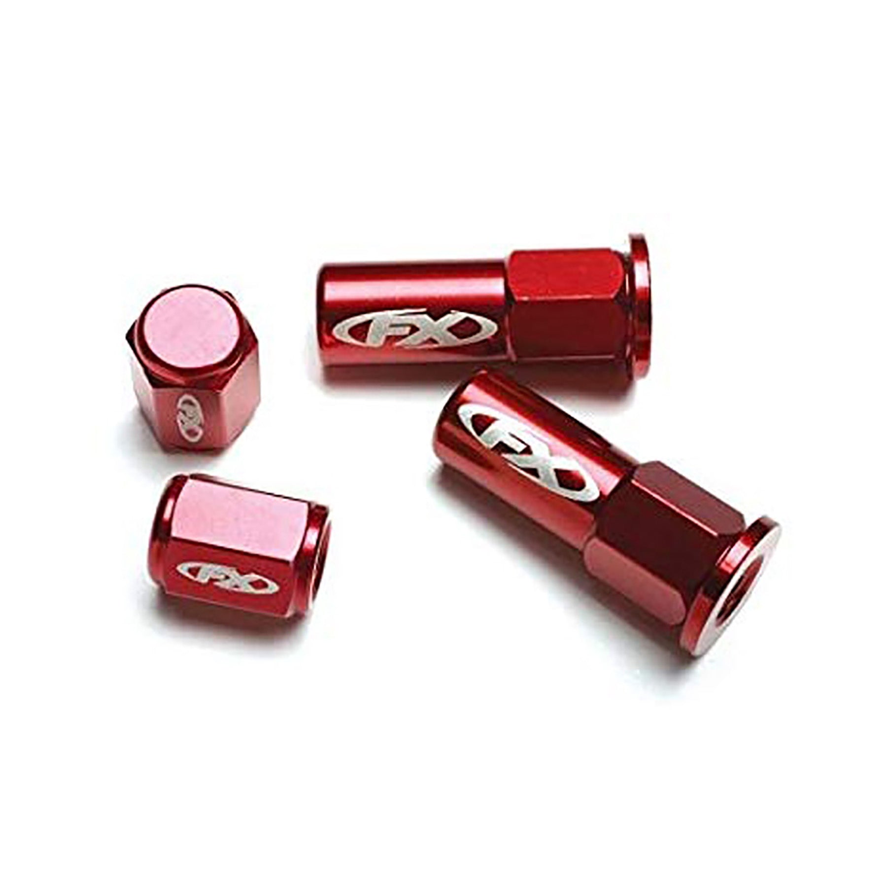 Factory Effex FX Valve Cap and Rim Lock Kit Universal - Silver