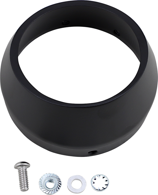 BASSANI XHAUST Optional Slash-Cut End Cap - Black BESM1B
