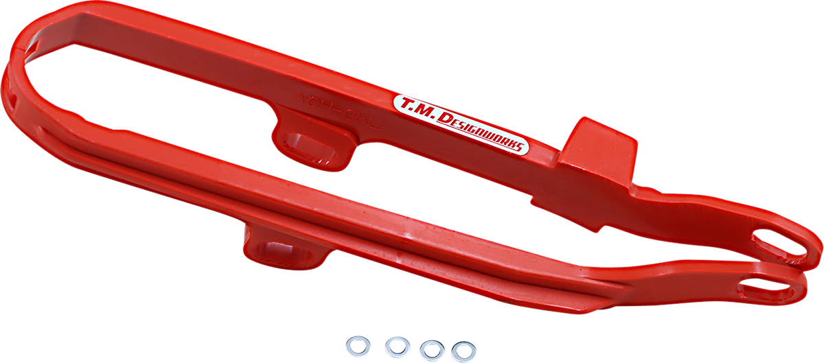 T.M. DESIGNWORKS Chain Slider - Red - Husqvarna/SWM DCS-HQV-RD