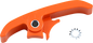T.M. DESIGNWORKS Frame Pad - Orange - KTM/Husqvarna KTM-FP4-OR