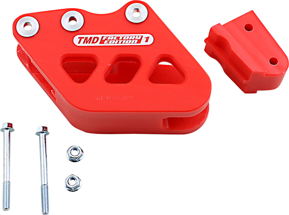 T.M. DESIGNWORKS Chain Guide - Red - Honda RCG-CRM-RD