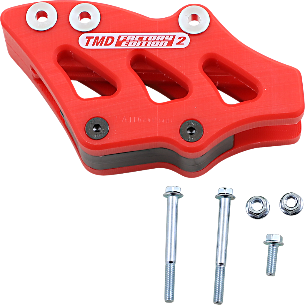 T.M. DESIGNWORKS Chain Guide - Red - Honda RCG-CR4-RD