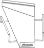 ICON Slatwall Helmet Display Shelf - Right Hand 9903-0495