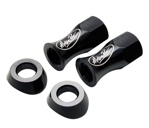 Motion Pro LiteLoc Rim Lock Nuts with Beveled Washers – 13mm Black, Set of 4