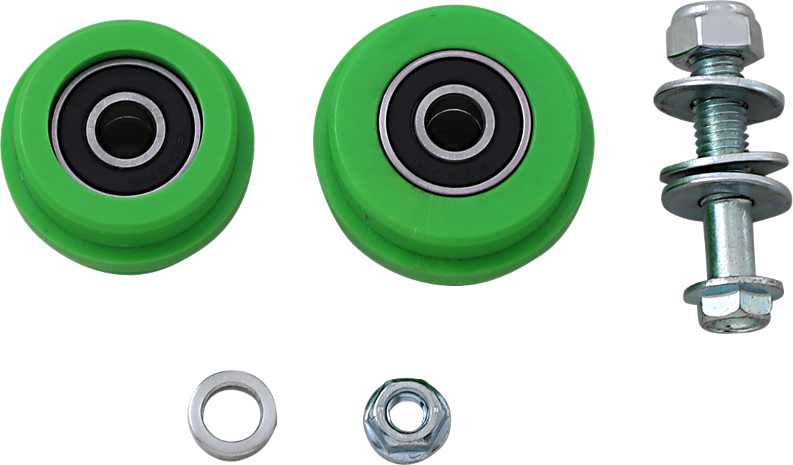 T.M. DESIGNWORKS Chain Roller - Green - Kawasaki ZDK-KX5-GR