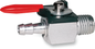 MOTION PRO Fuel Valve - Straight - 1/4" NPT - 1/4" Barb 12-0039