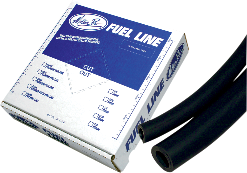 MOTION PRO Premium Fuel Line - Black - 5/16" - 25' 12-0042