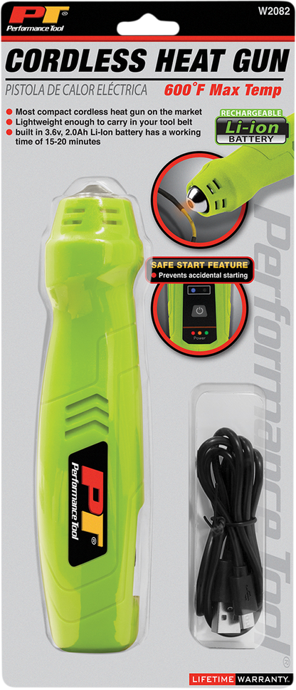 PERFORMANCE TOOL Heat Gun - Cordless - Li-Ion W2082