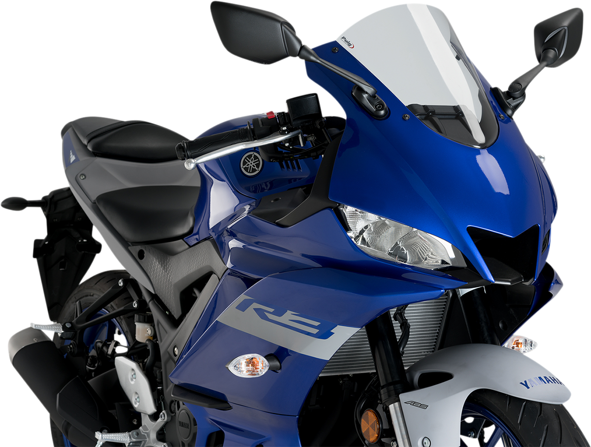 PUIG HI-TECH PARTS Race Windscreen - 13" - Clear - YZF-R3 3737W