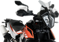 PUIG HI-TECH PARTS Race Windscreen - 14-1/4" - Smoke - KTM 790 3738H