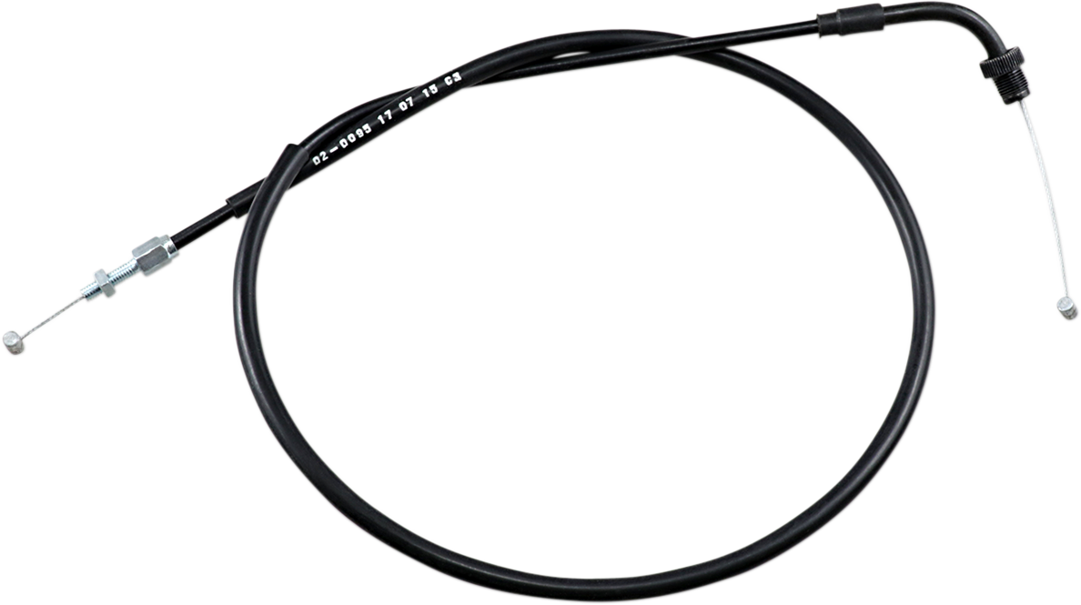 MOTION PRO Black Vinyl Throttle Cable - Push - '82-'07 Honda CB/VF/VT 02-0095