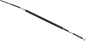 MOTION PRO Black Vinyl Brake Cable - Rear - Honda 02-0313