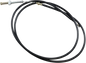 MOTION PRO Black Vinyl Brake Cable - Rear - Hand - Kawasaki 03-0270