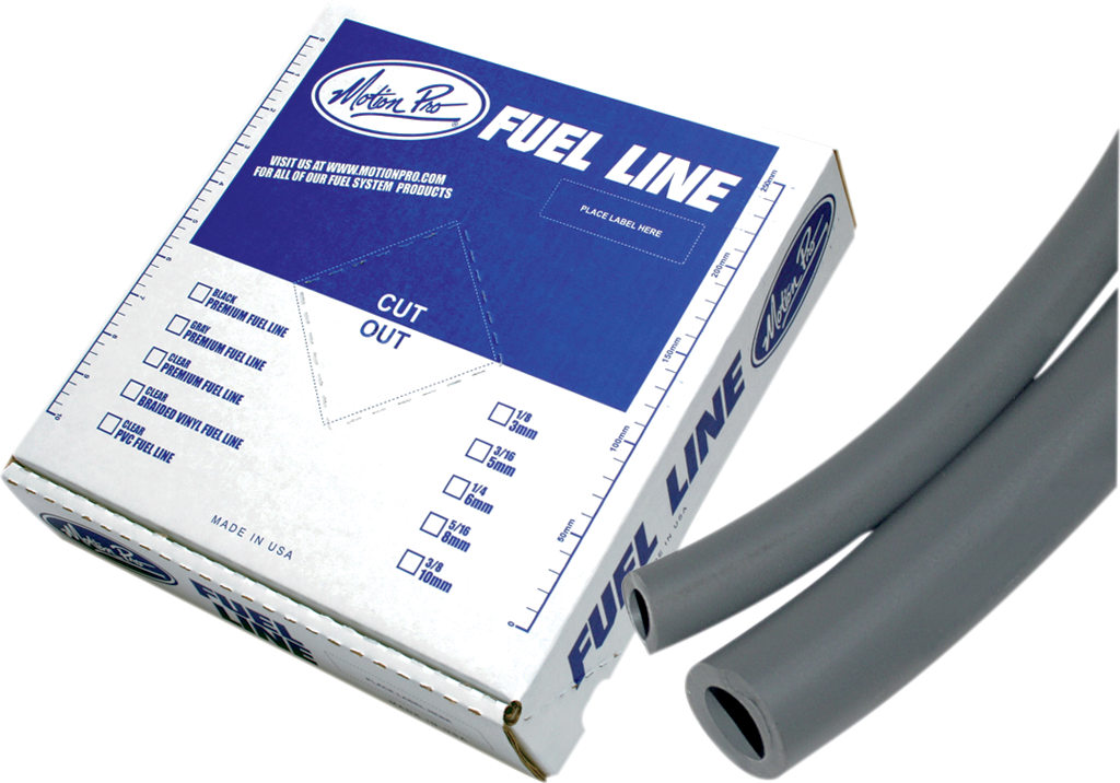 MOTION PRO Premium Fuel Line - Gray - 3/16" - 25' 12-0031
