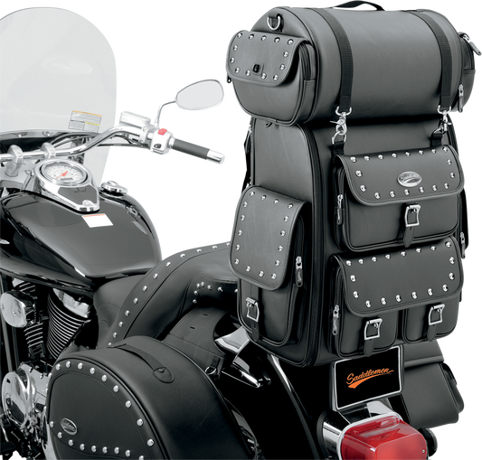 SADDLEMEN Sissy Bar Bag - Desperado - Black Studded EX000263