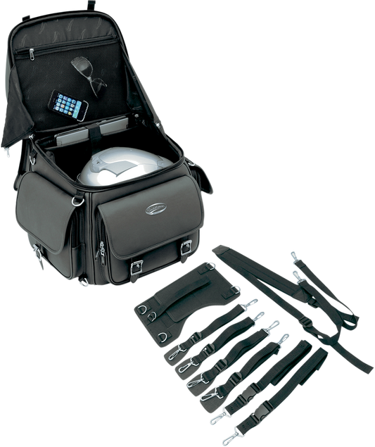SADDLEMEN Sissy Bar Bag - Black EX000440