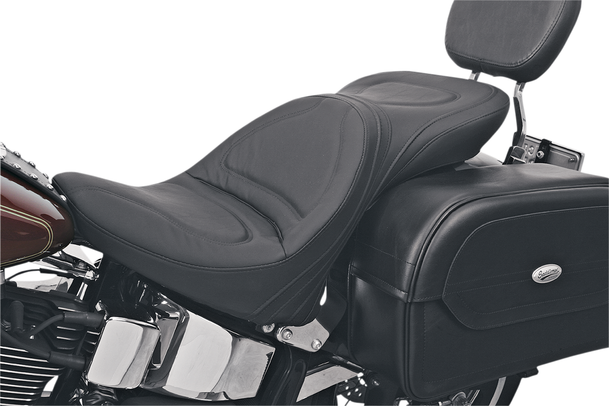 SADDLEMEN Seat - Explorer™ - Without Backrest - Stitched - Black - FL/FX '00-'06 8150JS
