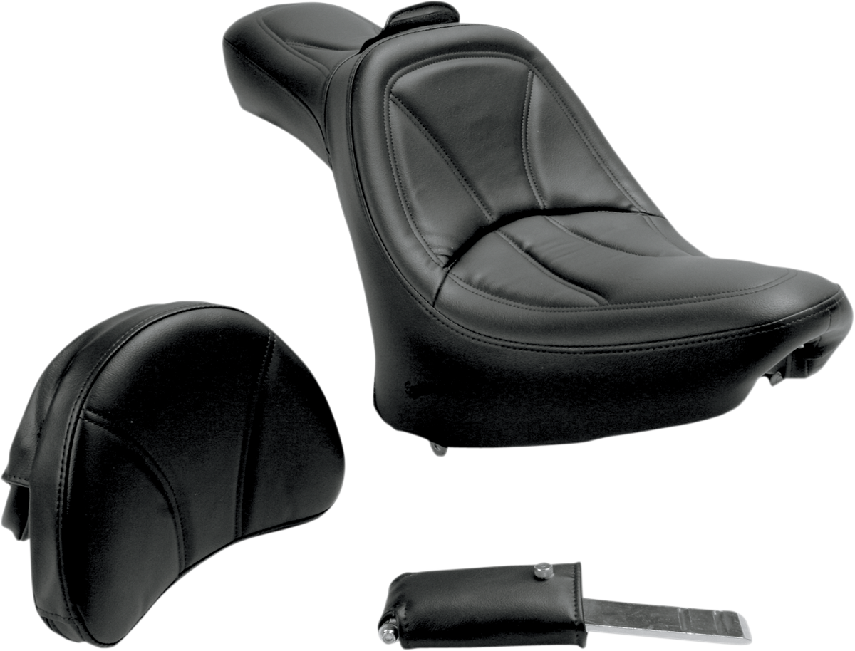 SADDLEMEN King Seat - With Backrest - FL/FX '00-'06 816HFJ