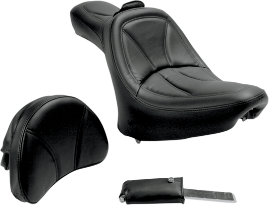 SADDLEMEN King Seat - With Backrest - FL/FX '00-'06 816HFJ