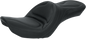 SADDLEMEN Seat - Explorer™ - Without Backrest - Stitched - Black - FXDWG '96-'03 83G50JS