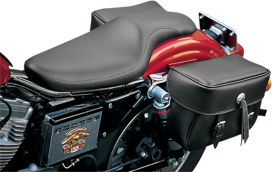 SADDLEMEN Seat - Profiler™ - Black - Smooth - Sportster '79-'03 8585FJ