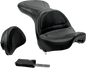 SADDLEMEN Seat - Explorer™ - With Backrest - Stitched - Black - FXST/FLST '84-'99 8852JS
