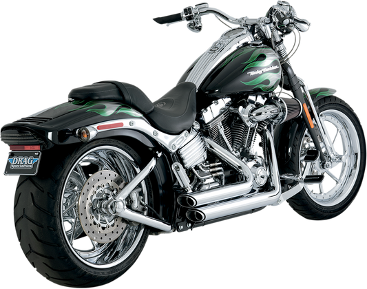 VANCE & HINES Shortshots Staggered Exhaust System - Chrome 17221