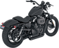 VANCE & HINES Shortshots Staggered Exhaust System - Black 47219