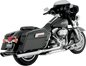 VANCE & HINES Twin Slash Slip-On Mufflers - Chrome - '95-'16 FL 16763