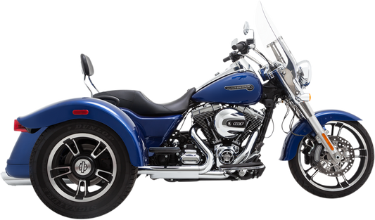 VANCE & HINES Twin Slash Slip-On Mufflers - Chrome - Freewheeler 16798