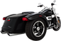 VANCE & HINES Twin Slash Slip-On Mufflers - Chrome - FLRT 16796