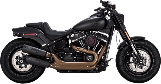 VANCE & HINES Black Hi-Output Mufflers - Black - FXFB/FXFBS 46547