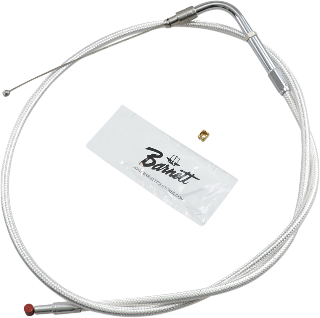 BARNETT Platinum Series Throttle Cable - +3" - Dyna/Softail/FXR 106303001503
