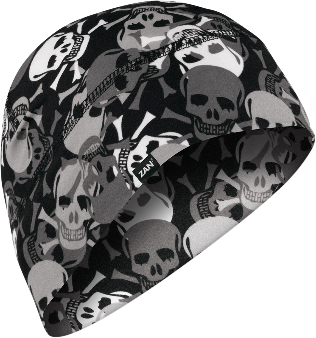 ZAN HEADGEAR SportFlex® Beanie Allover Skull WHLL424 – Soft, Stretchable Headwear with UV Protection