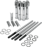 S&S CYCLE Adjustable Pushrod Kit - Chrome Covers - XL '91-'22 930-0024