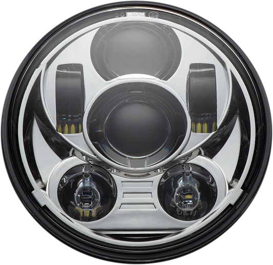 CUSTOM DYNAMICS Headlamp - 5-3/4" - LED - Chrome CD-575-C
